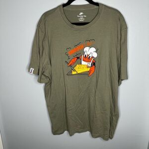 Nike “smooth Like” Butter Sole Food Gray T-shirt Mens Crab Maryland Sz XXL